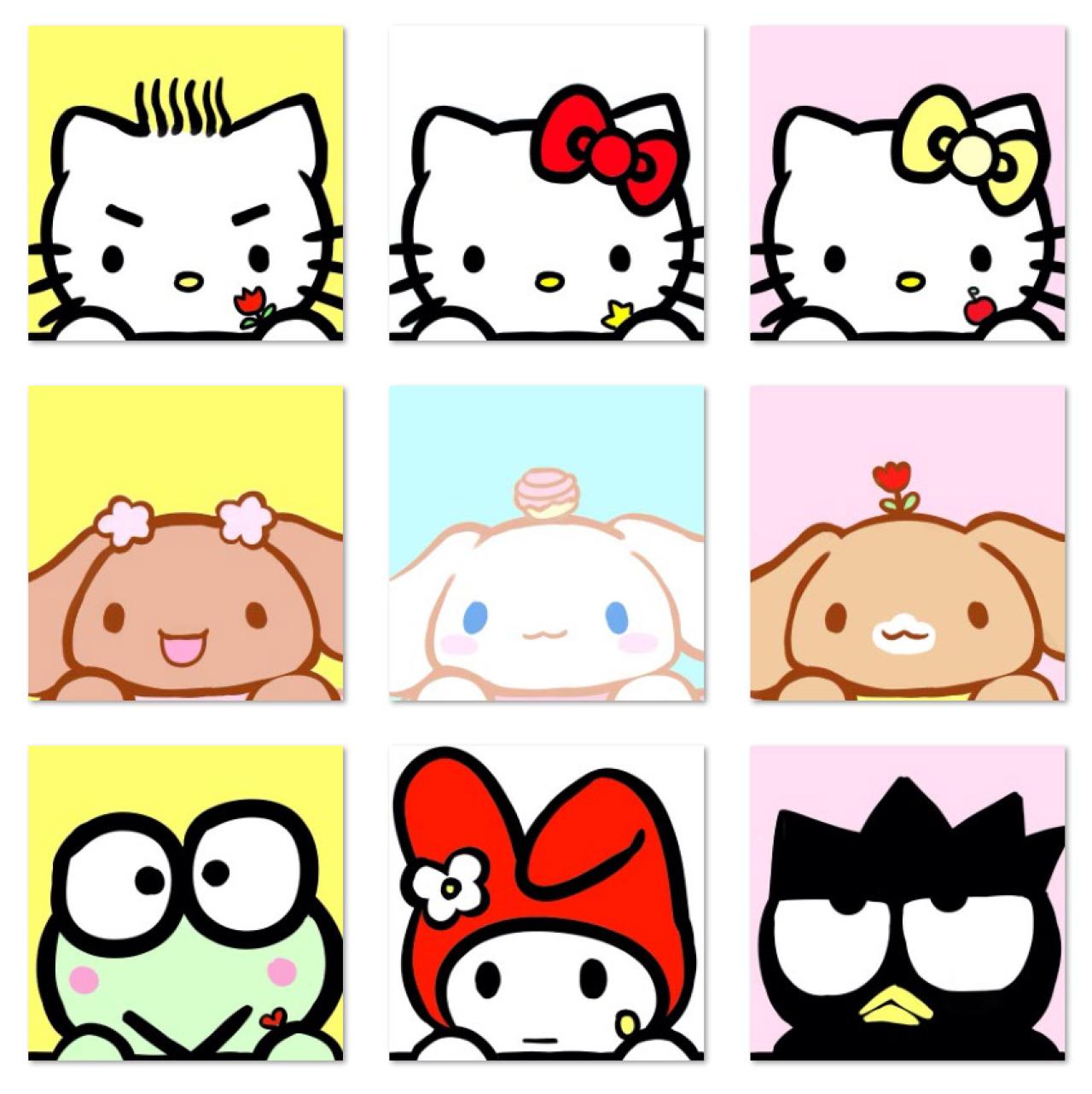 画师丸子小生的三丽鸥卡通萌头像 预览图