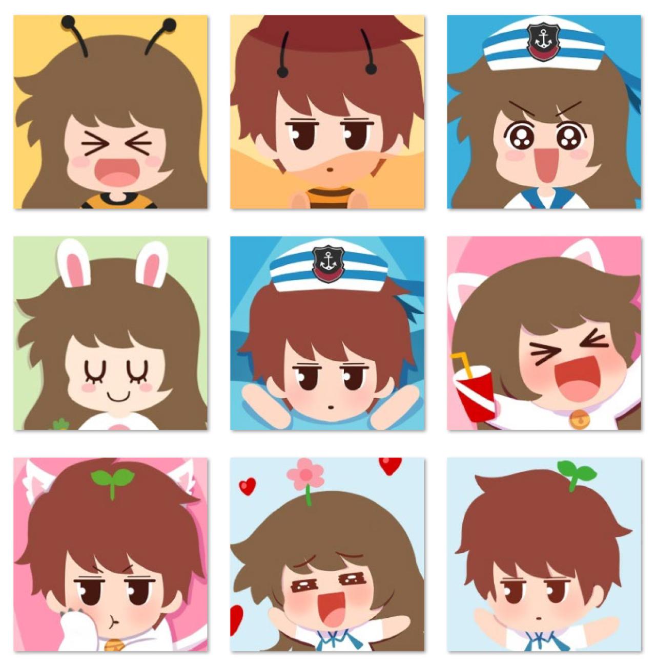 妮玛和王小明情侣头像系列 预览图