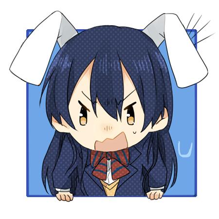 园田海未兔耳朵头像