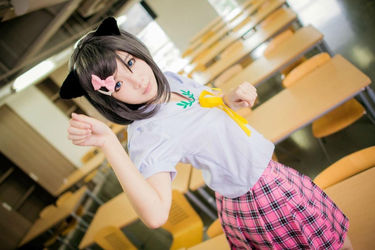 黄道扮演筒隐月子回眸扮小猫