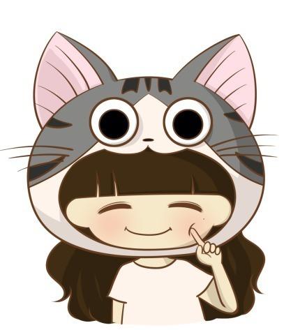 戴着甜甜私房猫小起帽子的小希戳脸头像