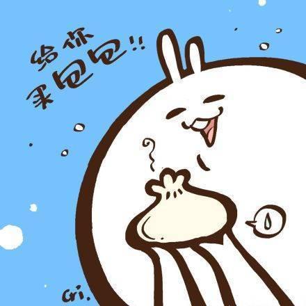 兔兔球男捧着包子：给你买包包！！