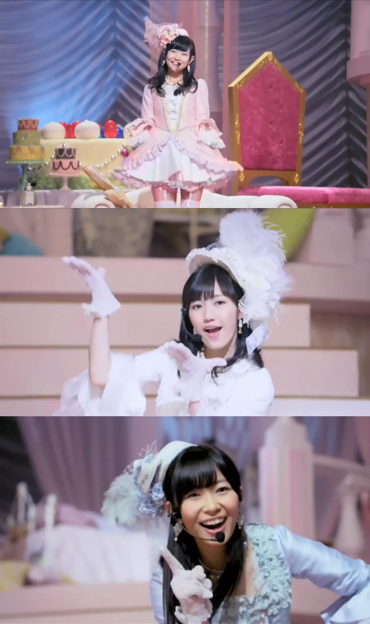 依次为迷路姬 渡边美优纪、渡边麻友、宅姐 指原莉乃