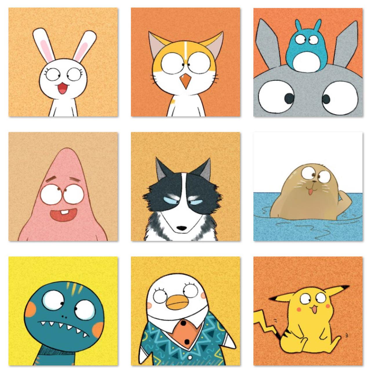 喃东尼斗鸡眼动物头像 预览图