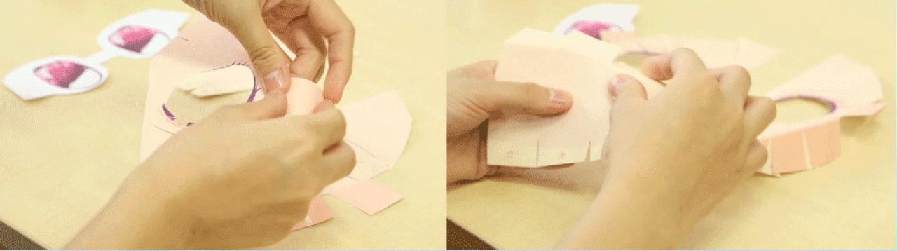 2.5次面具制作第三步：对折