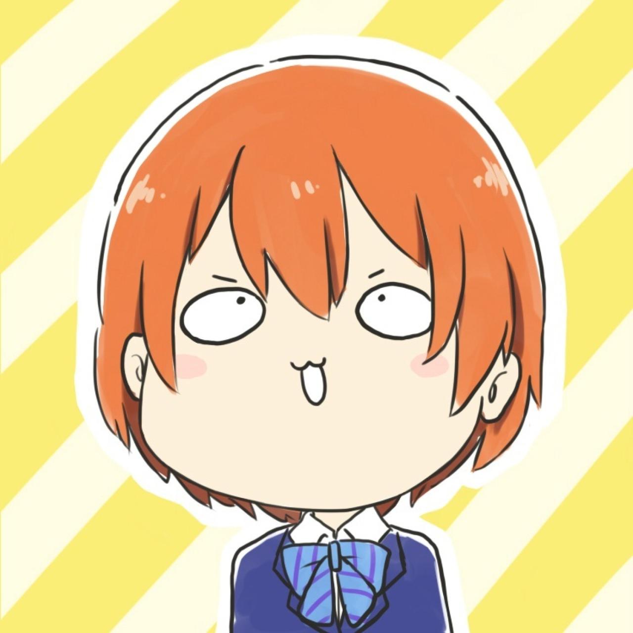 星空凛（凛喵）斗鸡眼呆萌头像