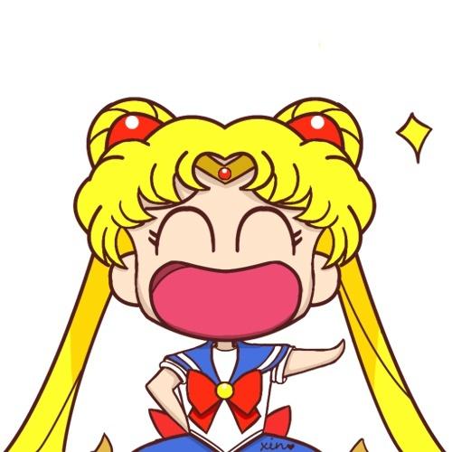 月野兔张大嘴巴哈哈大笑头像