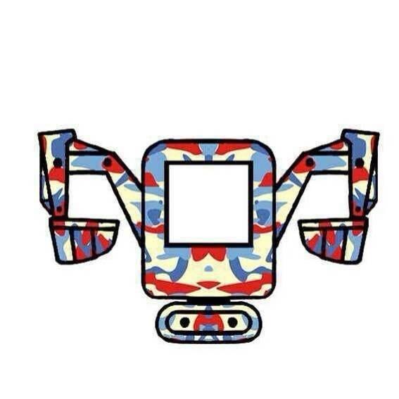 蓝橙迷彩款挖掘机头像