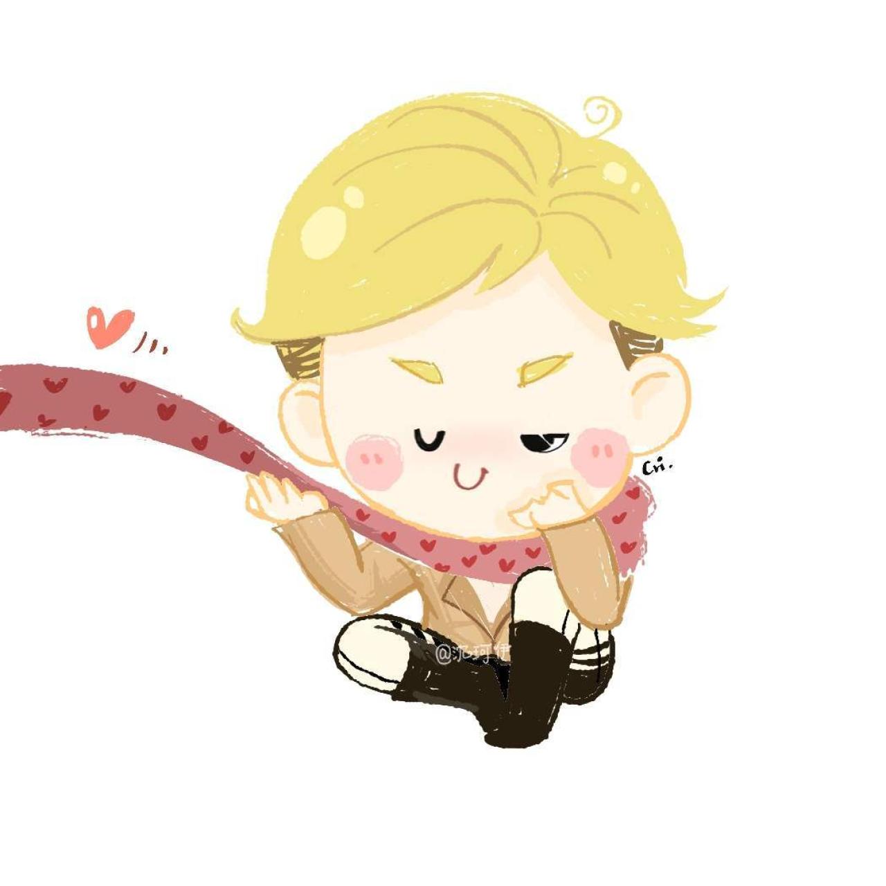 《神探夏洛克》华生（花生）缠着红色围巾的另一端的头像