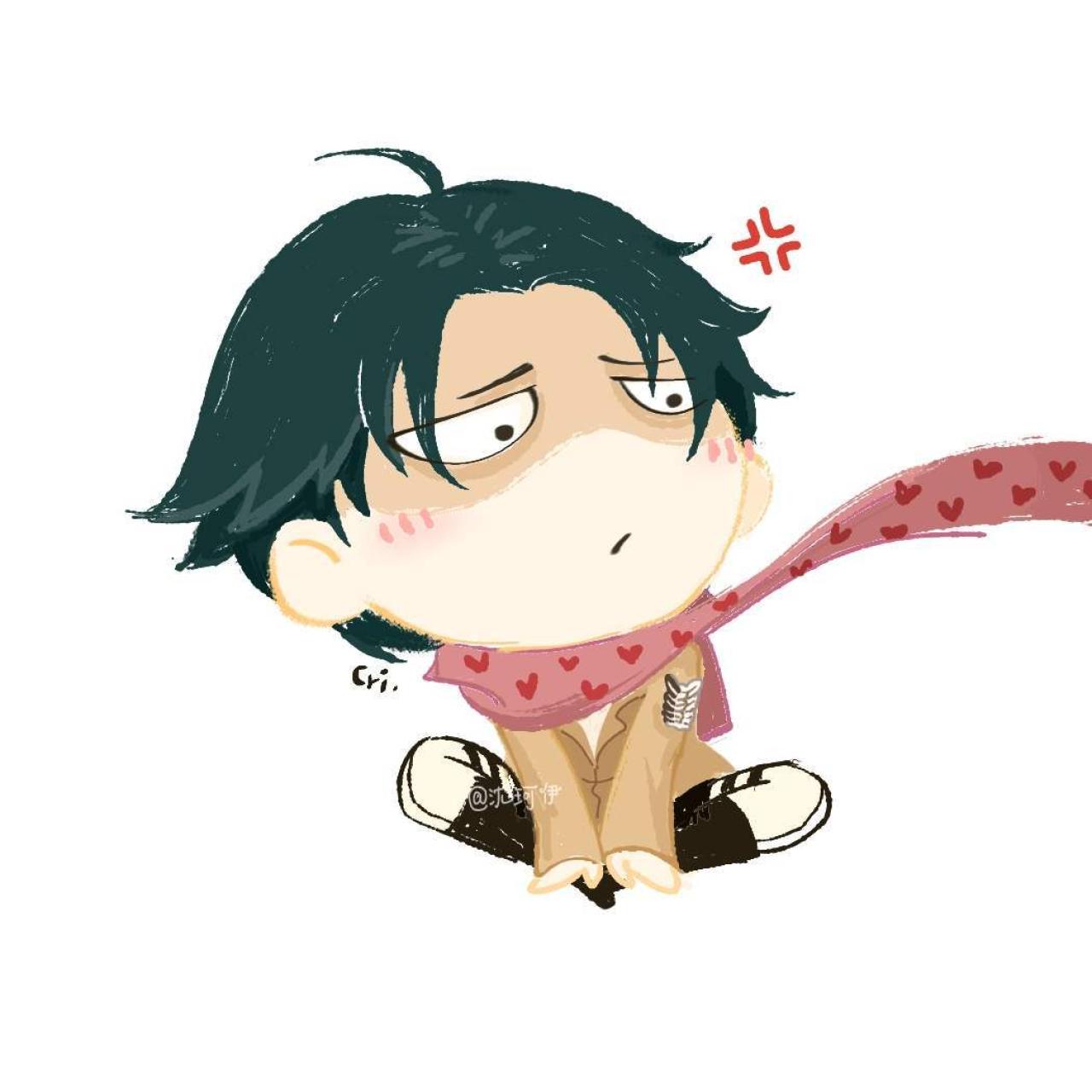 《神探夏洛克》卷福缠着红色围巾一端的头像