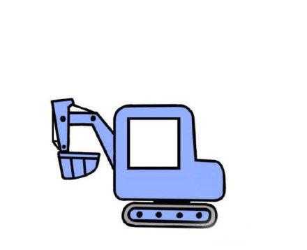 深紫色挖掘机相框头像