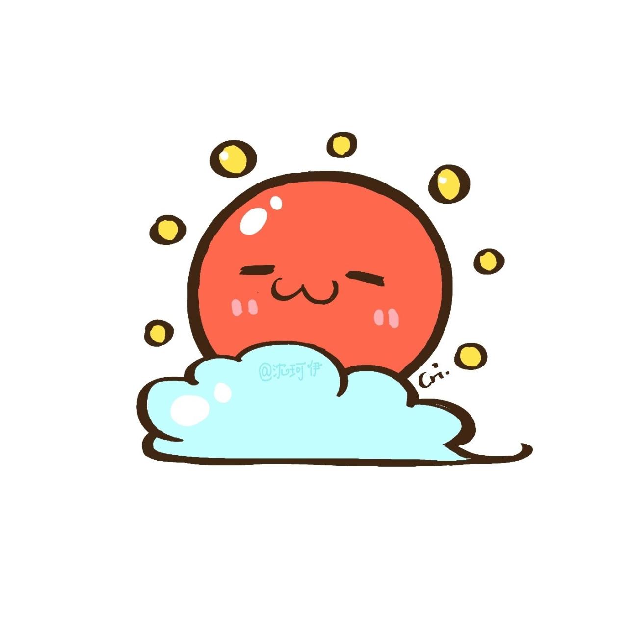 嘟嘴卖萌的太阳公公头像