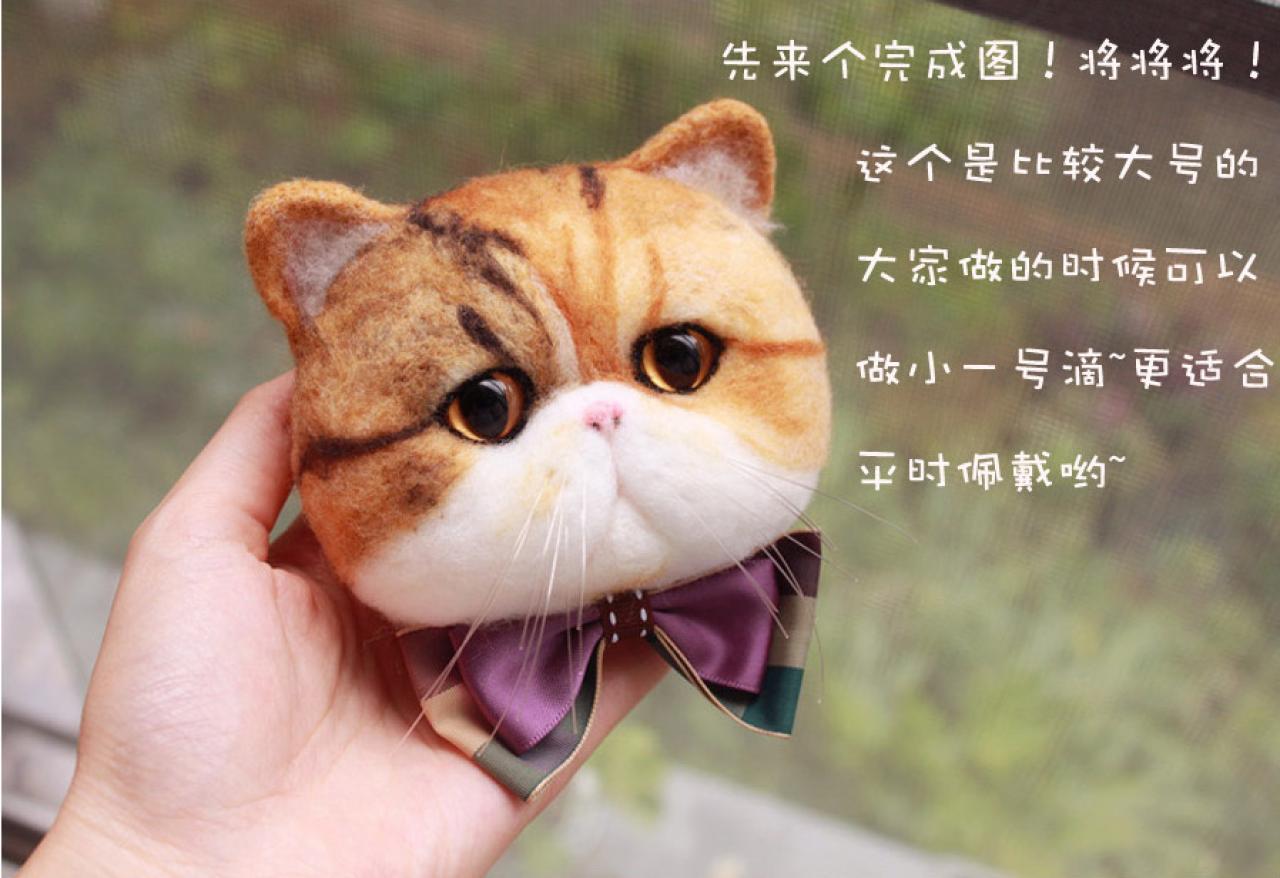 猫咪胸针完成效果图