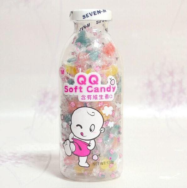 水蜜桃味道的QQ Soft Candy软糖正面包装