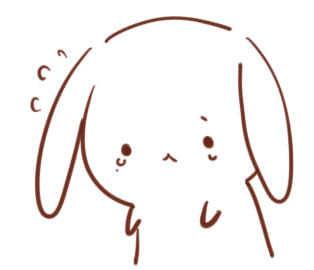 小兔子低着头流泪寂寞的头像