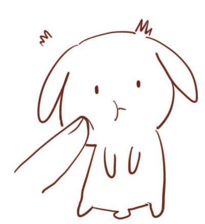 小兔子被戳脸的头像