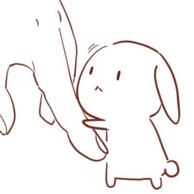 小兔子抱着手指的头像