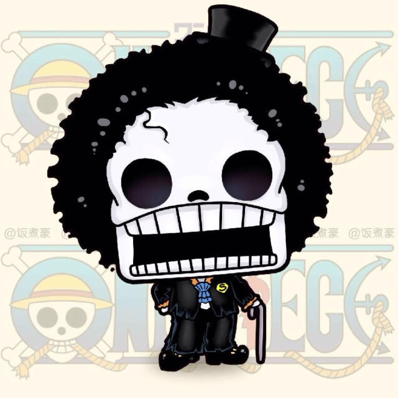 布鲁克骷髅头大头头像