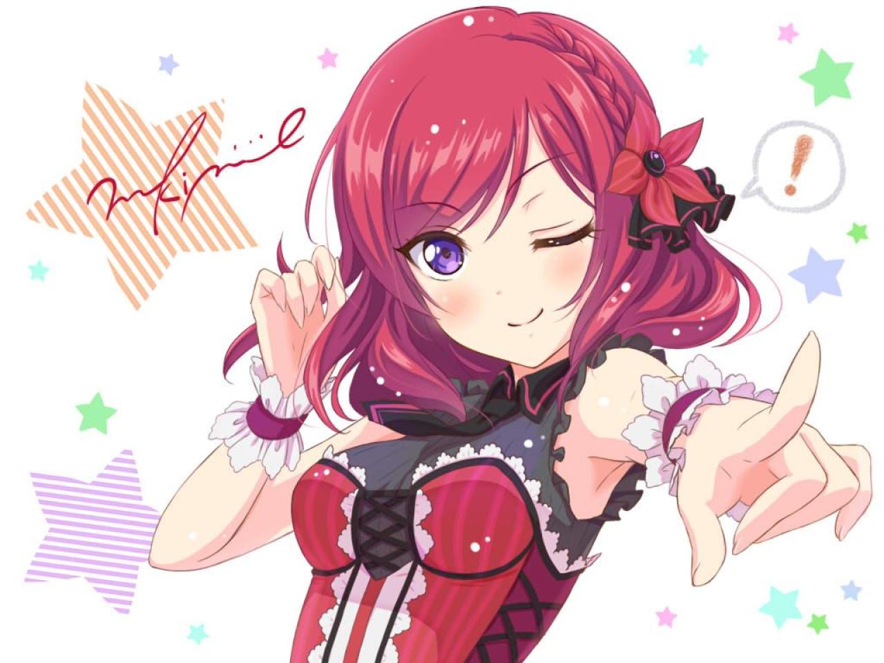 西木野真姬眨眼卖萌签名档