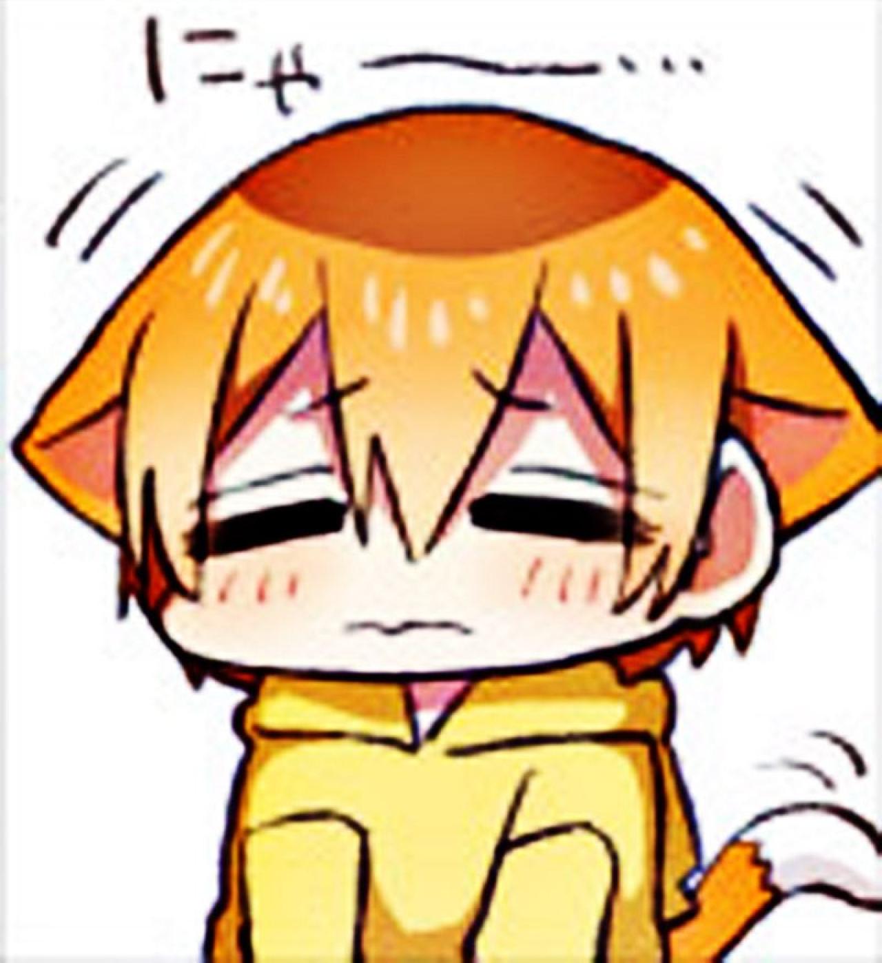 星空凛悲伤失落萌化猫咪表情