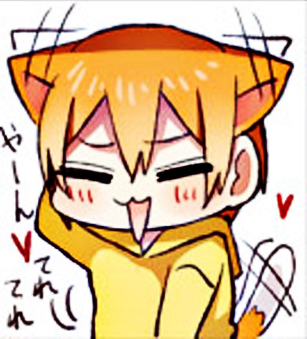 星空凛摸着后脑勺“不好意思”害羞萌化猫咪表情