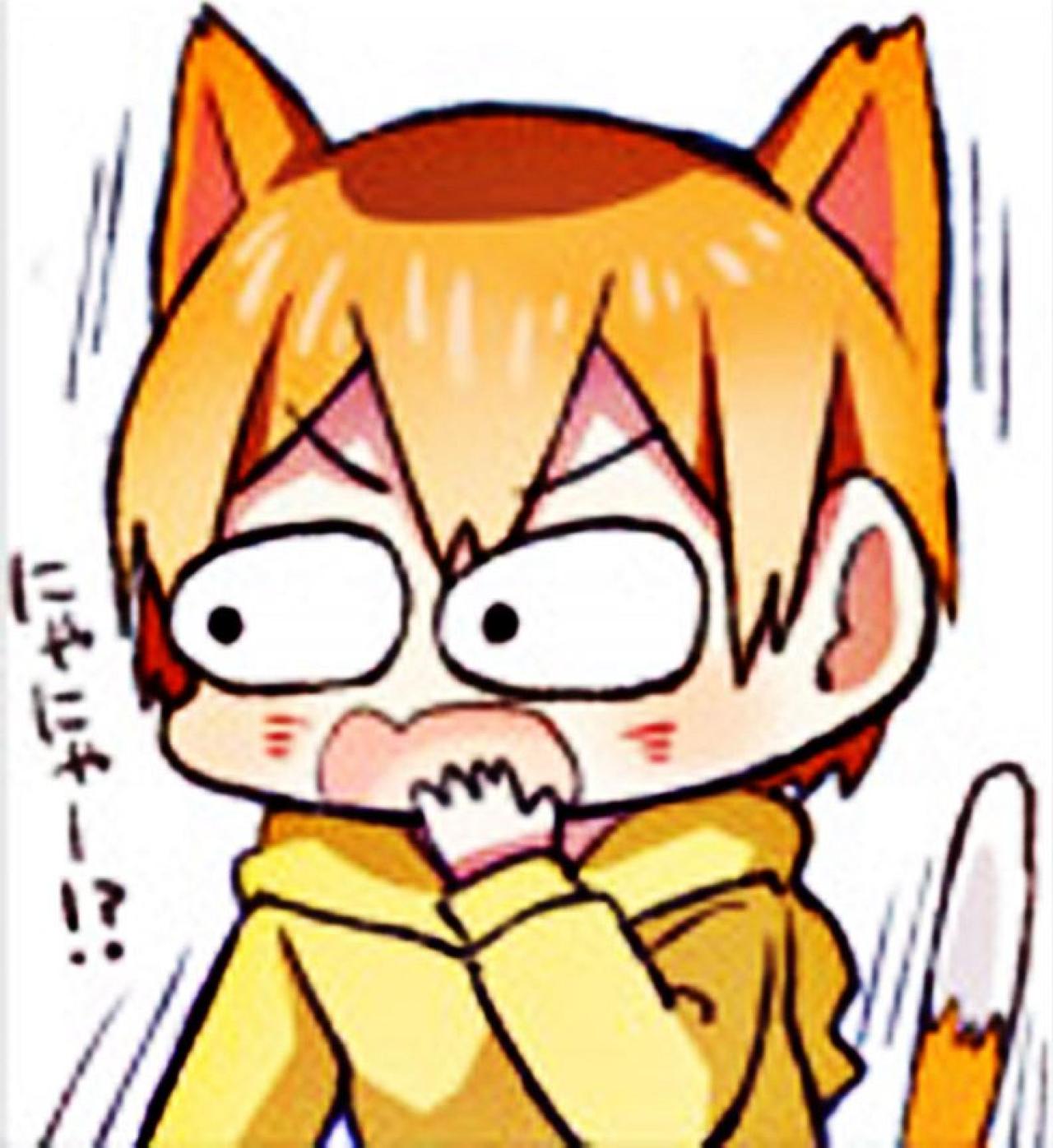 星空凛捂嘴惊讶萌化猫咪表情