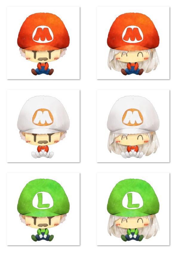 梁阿渣超级马里奥情侣头像 预览图