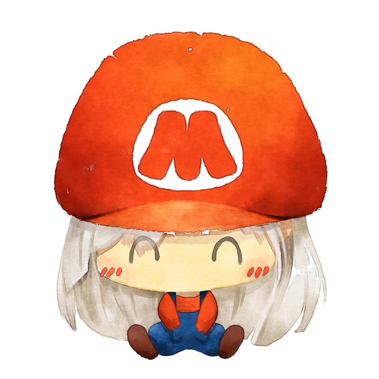 情侣头像女用：红色马里奥头像