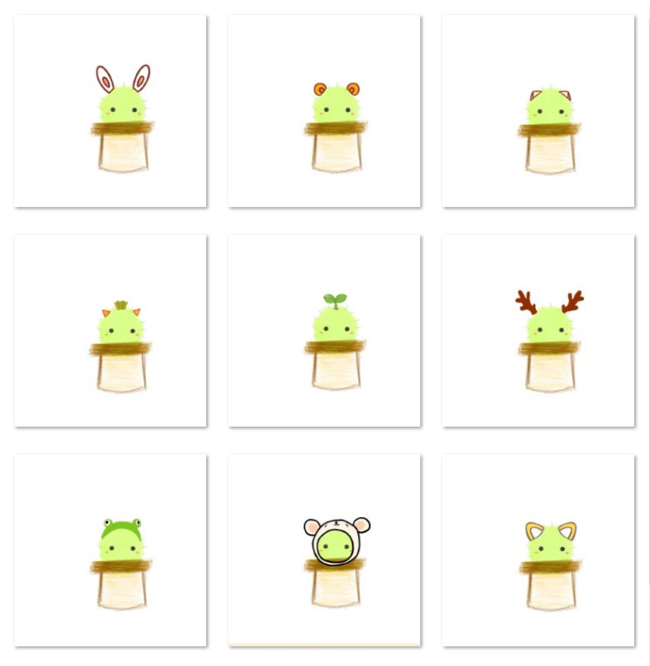 长耳朵的仙人掌萌头像 预览图