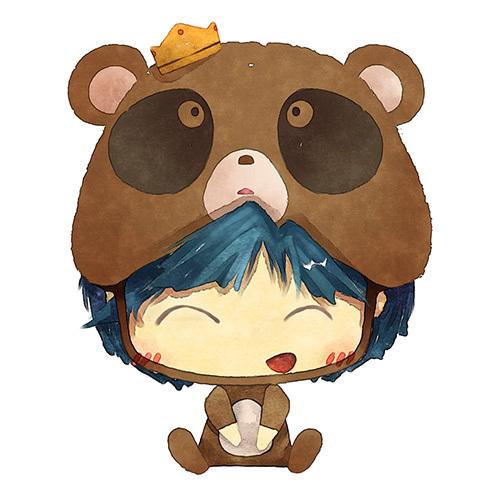 鹿岛游咧嘴微笑狸猫君头像