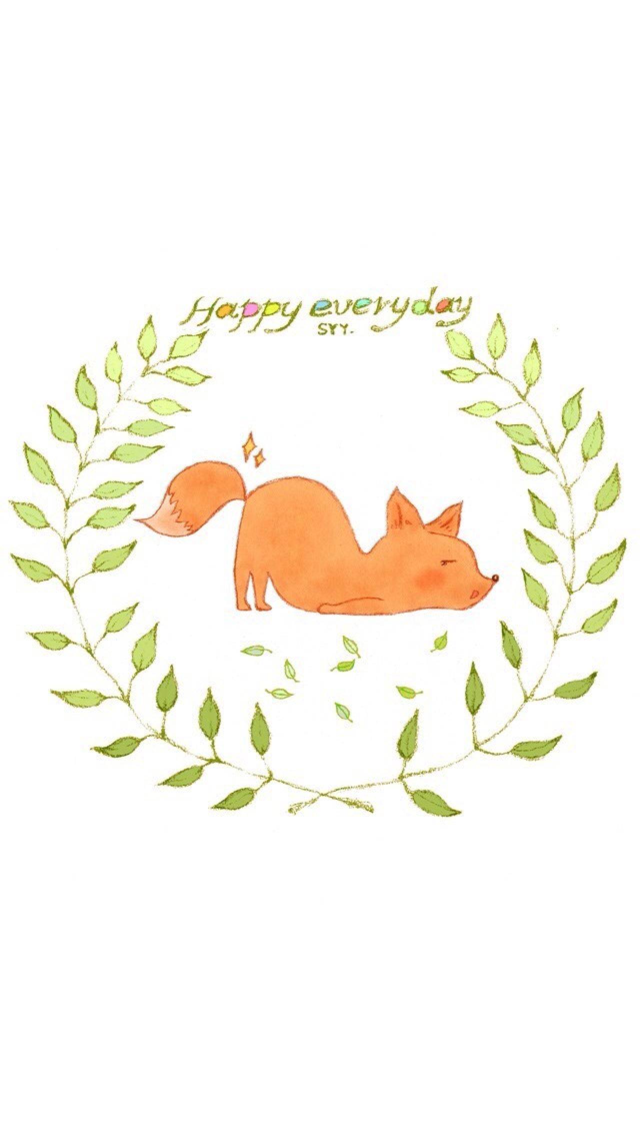 撅屁股的小狐狸手机壁纸