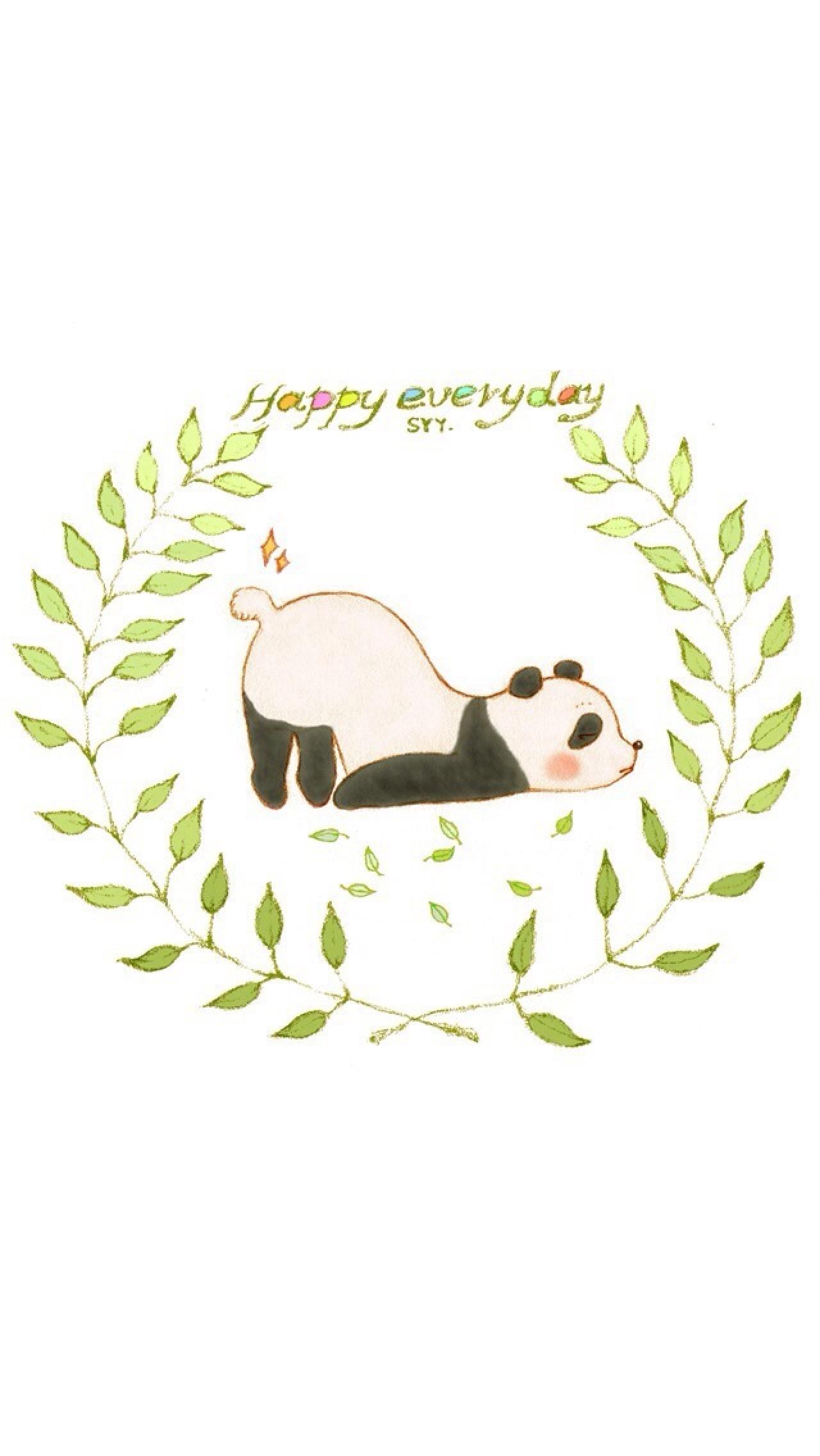 撅屁股的小熊猫手机壁纸