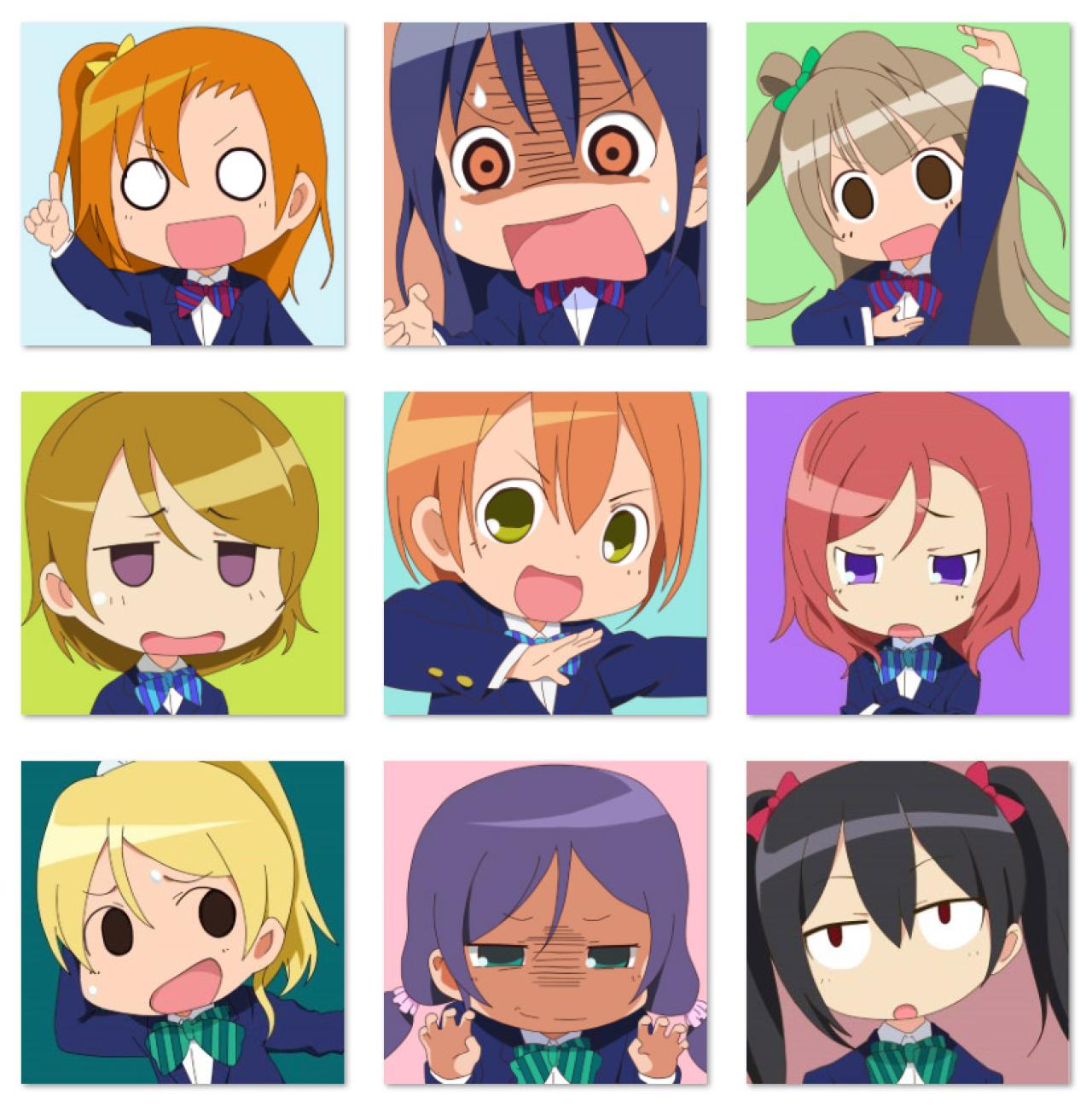 LoveLive!大头大眼搞怪头像 预览图