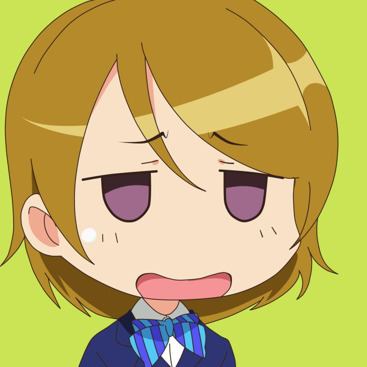 小泉花阳张大嘴巴叹气头像