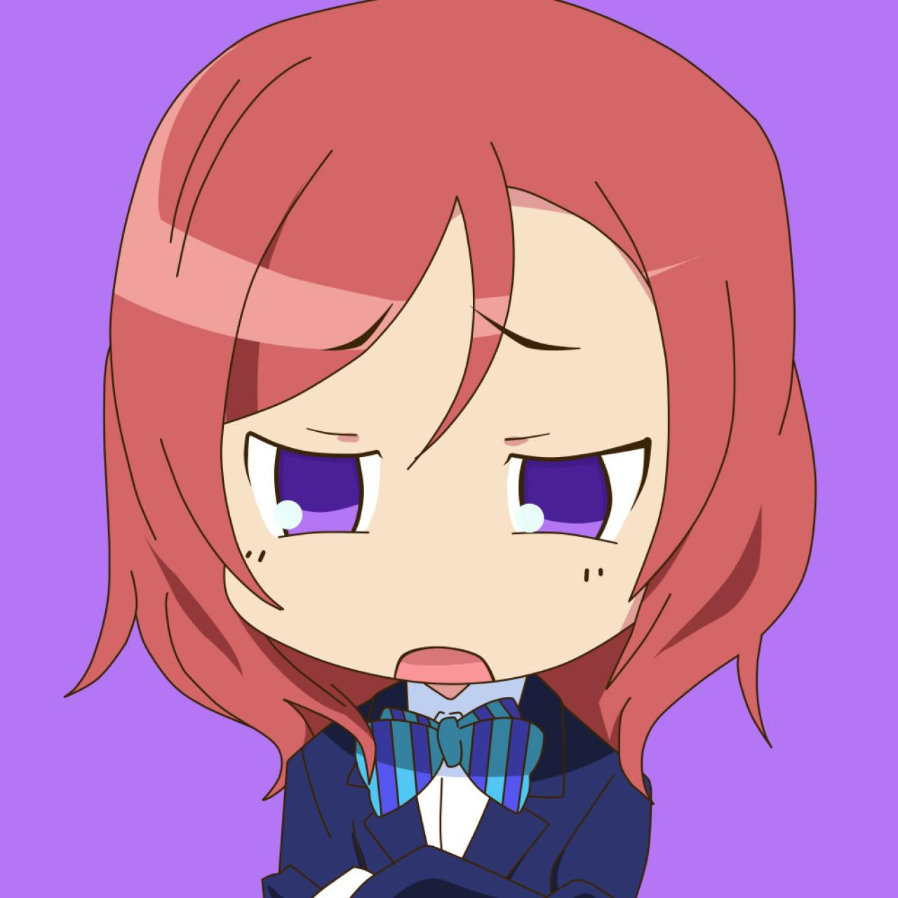 西木野真姬双手抱在胸前，叹气头像