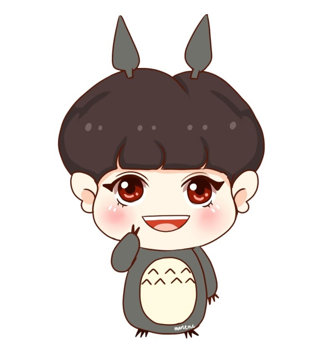 龙猫版朴灿烈头像