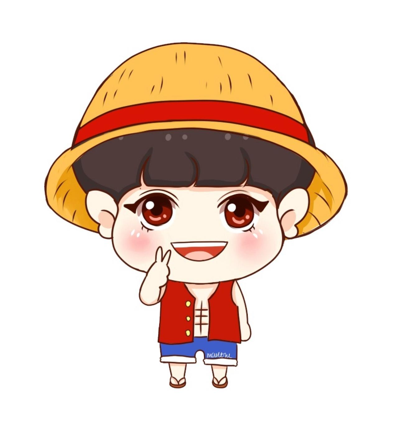 海贼王路飞版朴灿烈头像