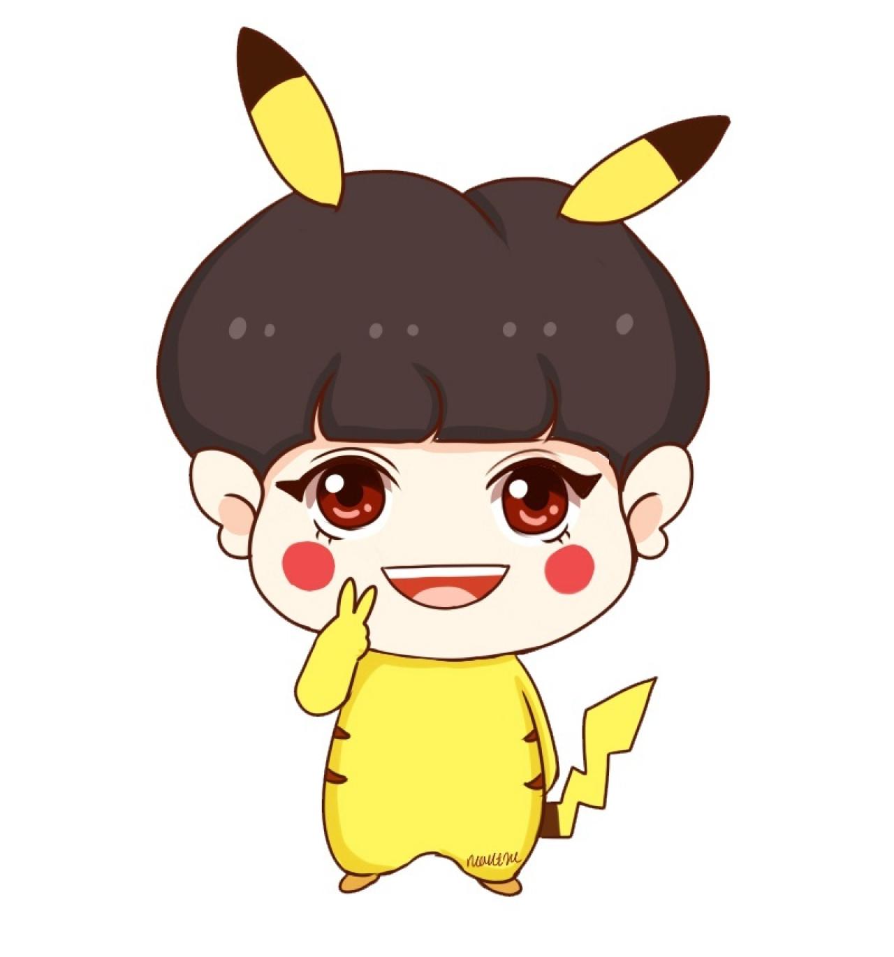 皮卡丘版朴灿烈头像