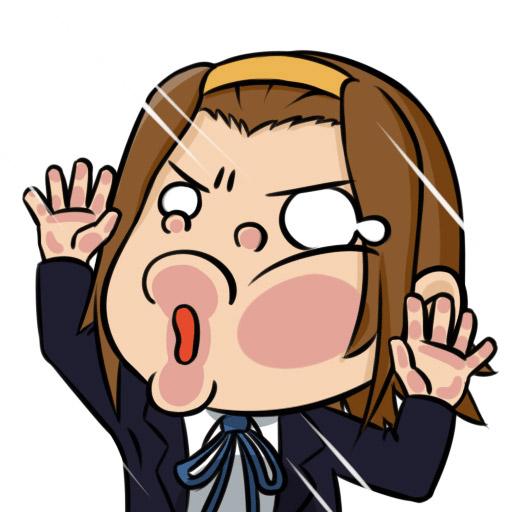 《轻音少女》田井中律贴玻璃头像