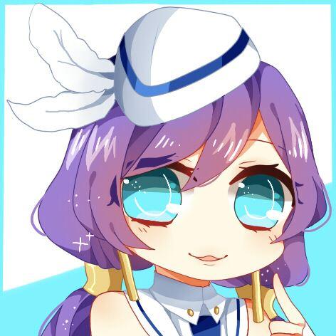 东条希眨眼微笑蓝色大眼睛头像