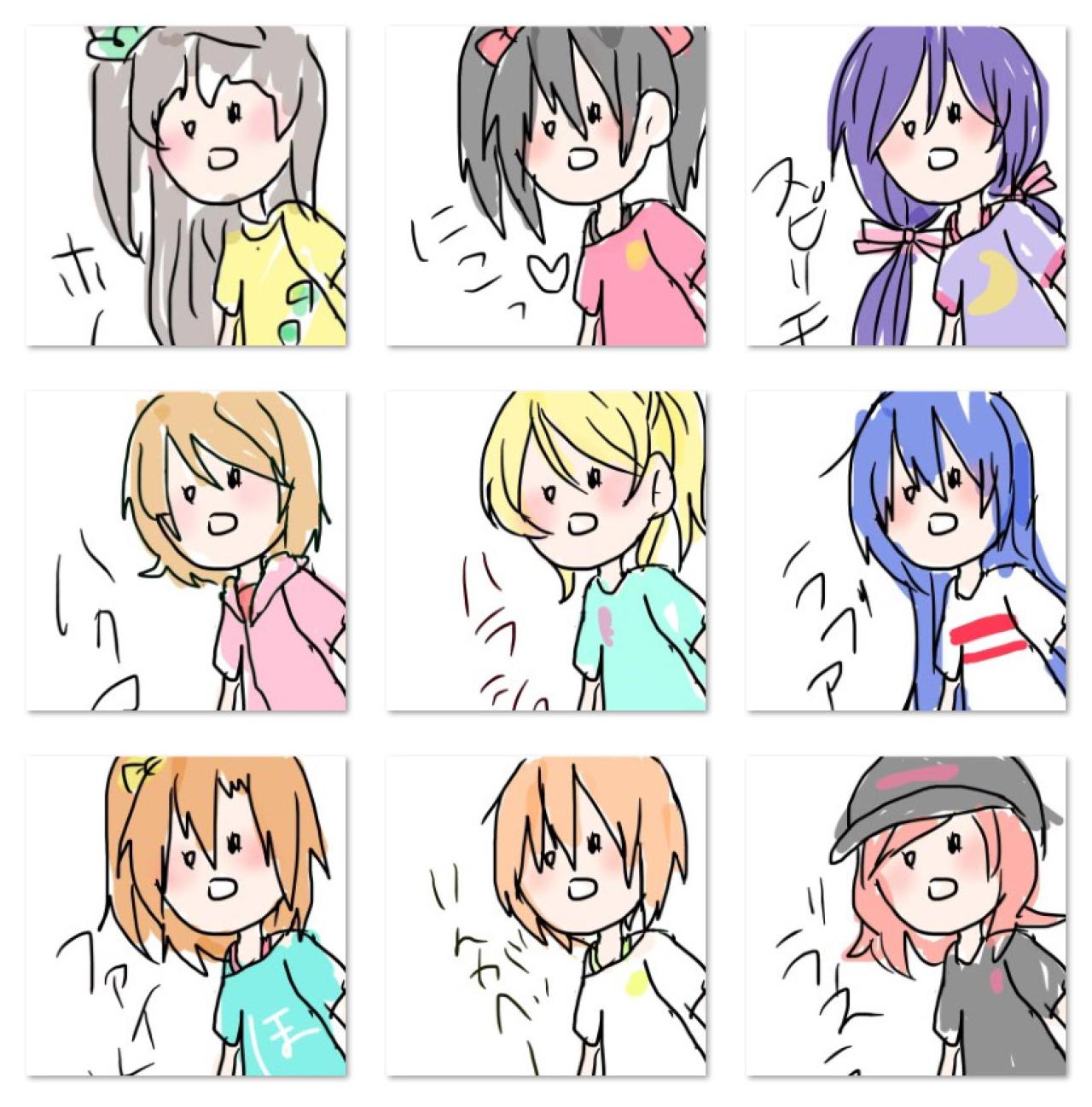 いちぱ手绘LoveLive!魔性头像 预览图