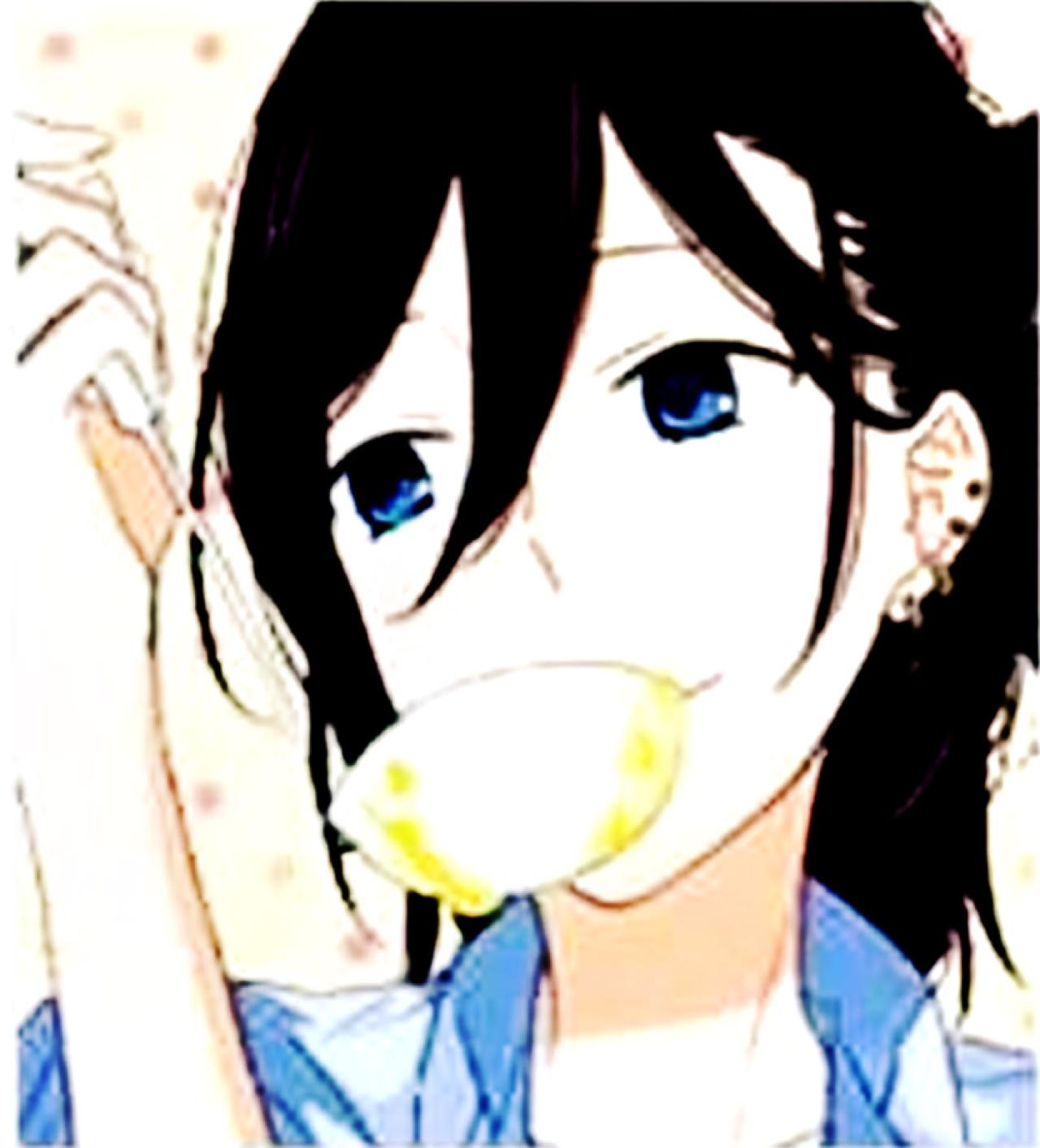 宫村伊澄叼着饭碗，拿着筷子卖萌头像