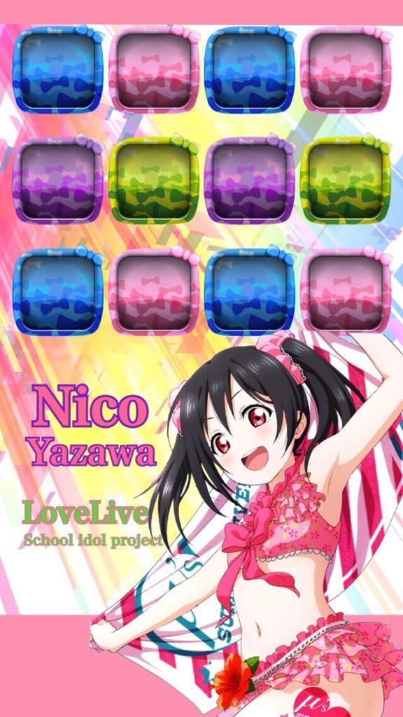 矢泽妮可粉色手机壁纸