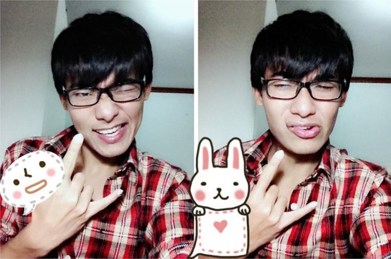 羽令示范摇滚风格和面瘫的自拍区别