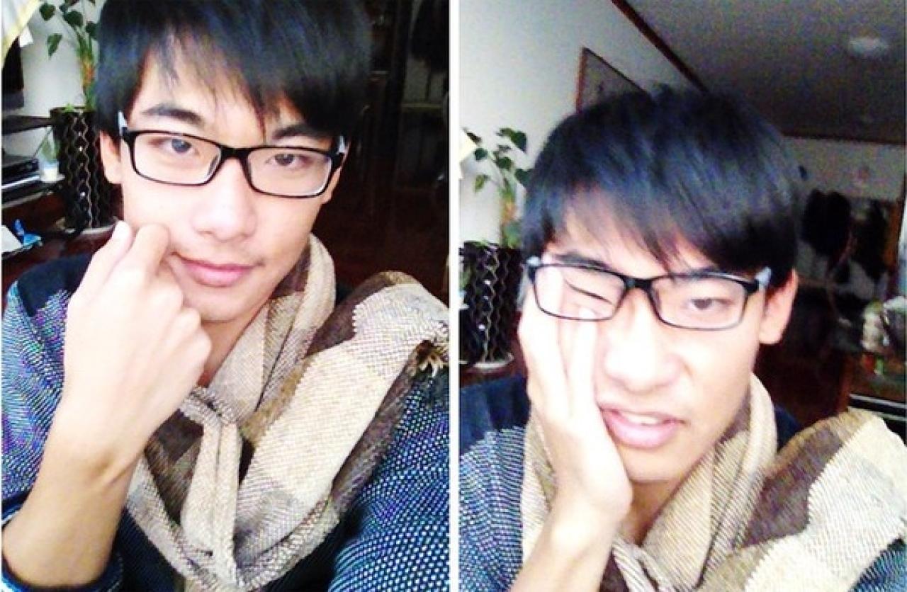 羽令示范自拍照中正确的扶脸方式