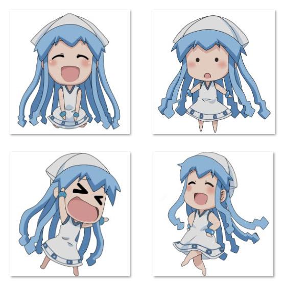 乌贼娘Q版萌头像 预览图