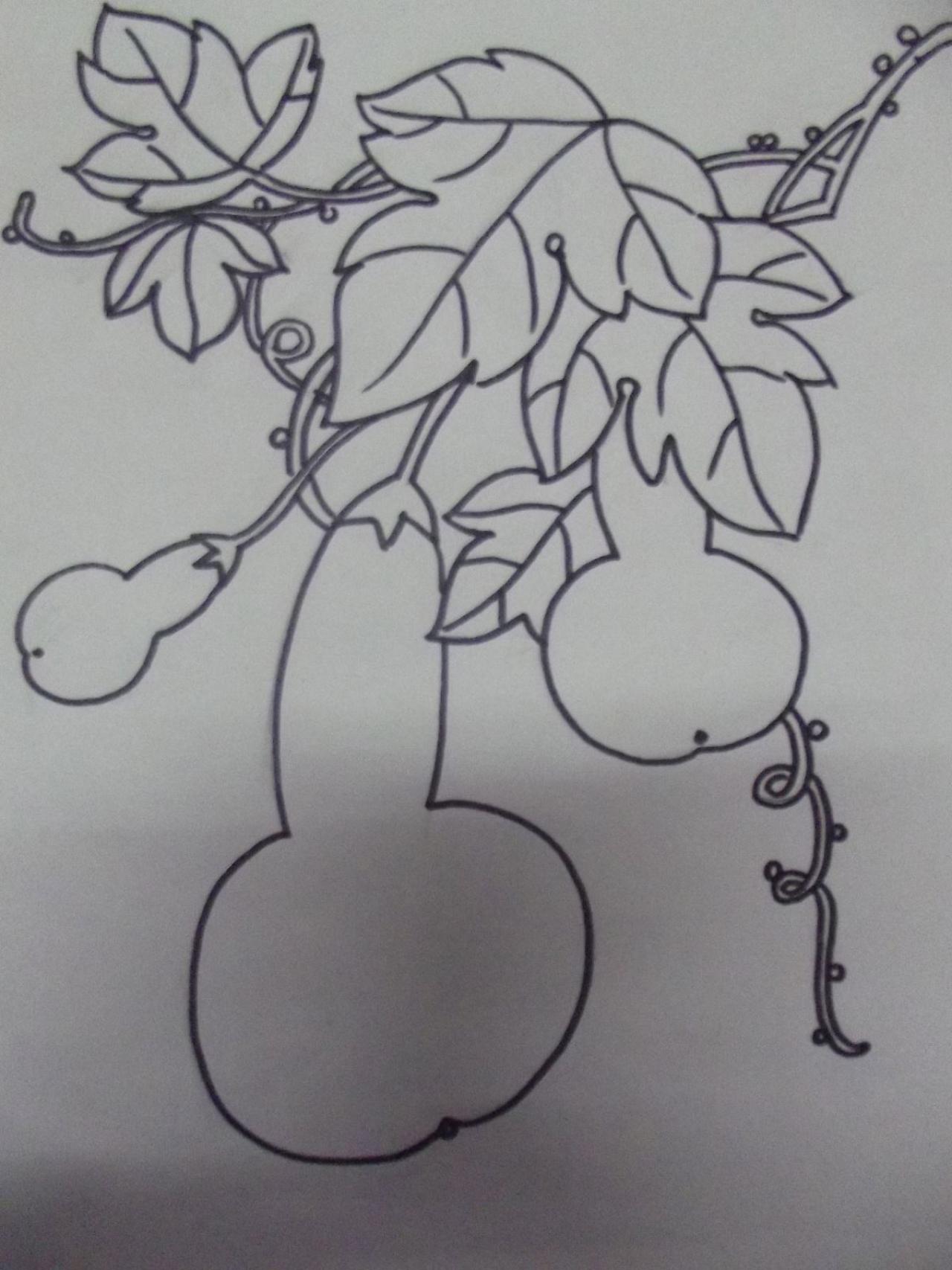 第二步，勾墨线