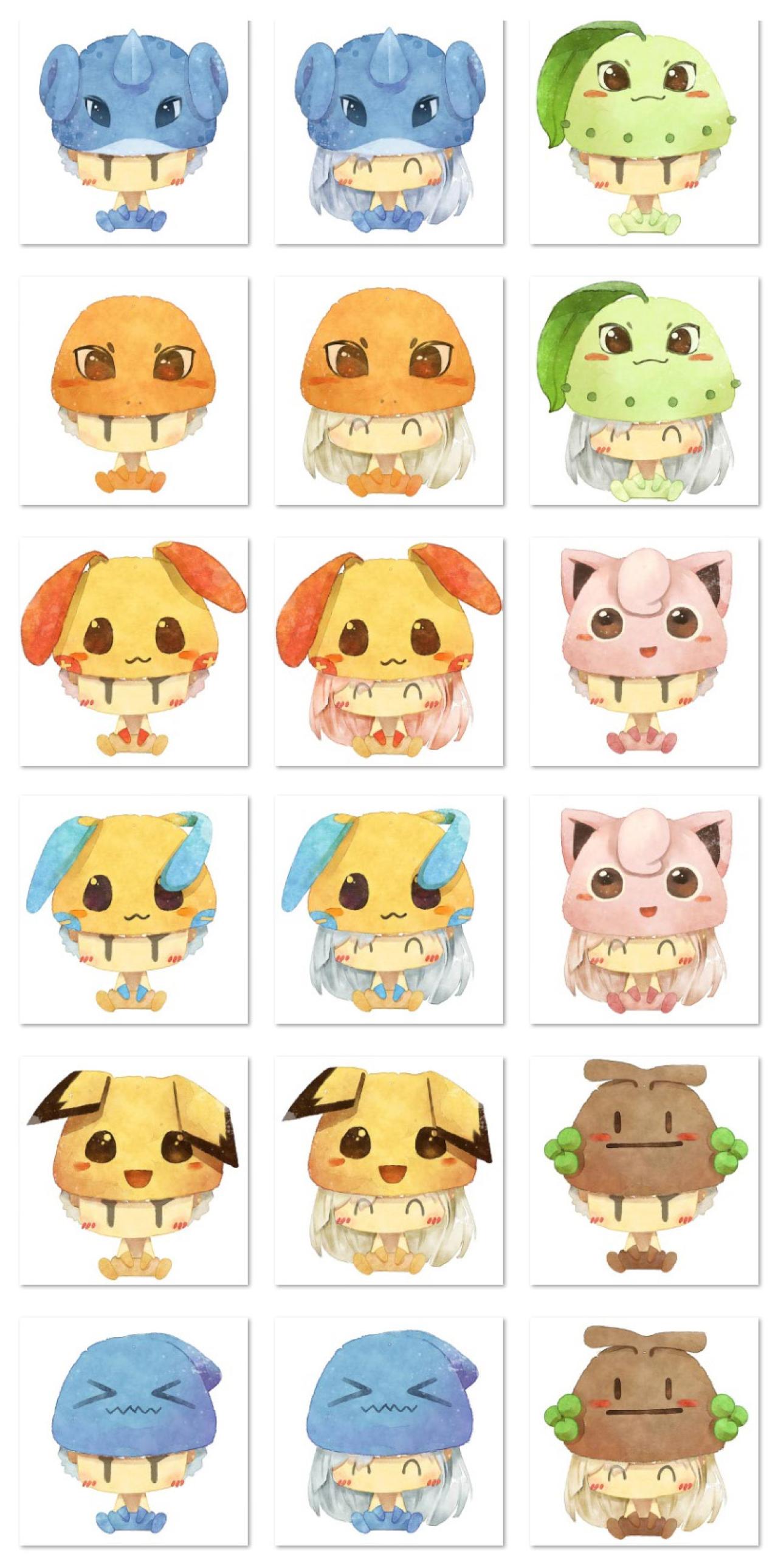 梁阿渣神奇宝贝情侣头像第二组 预览图