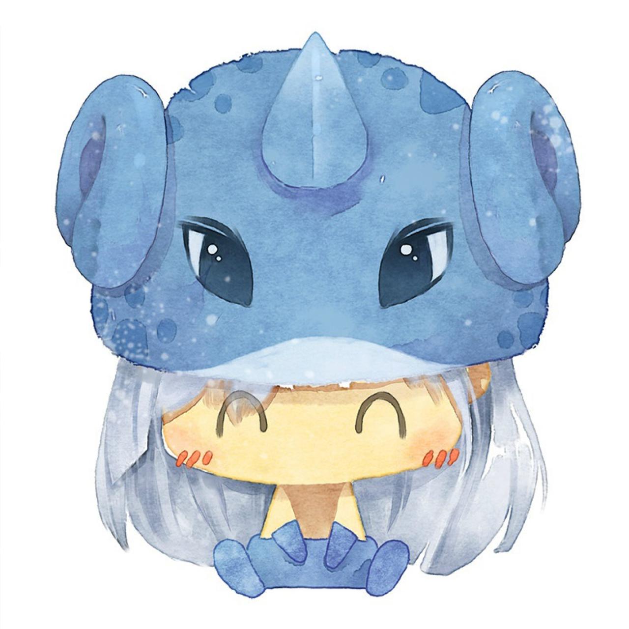 神奇宝贝情侣头像女用：乘龙