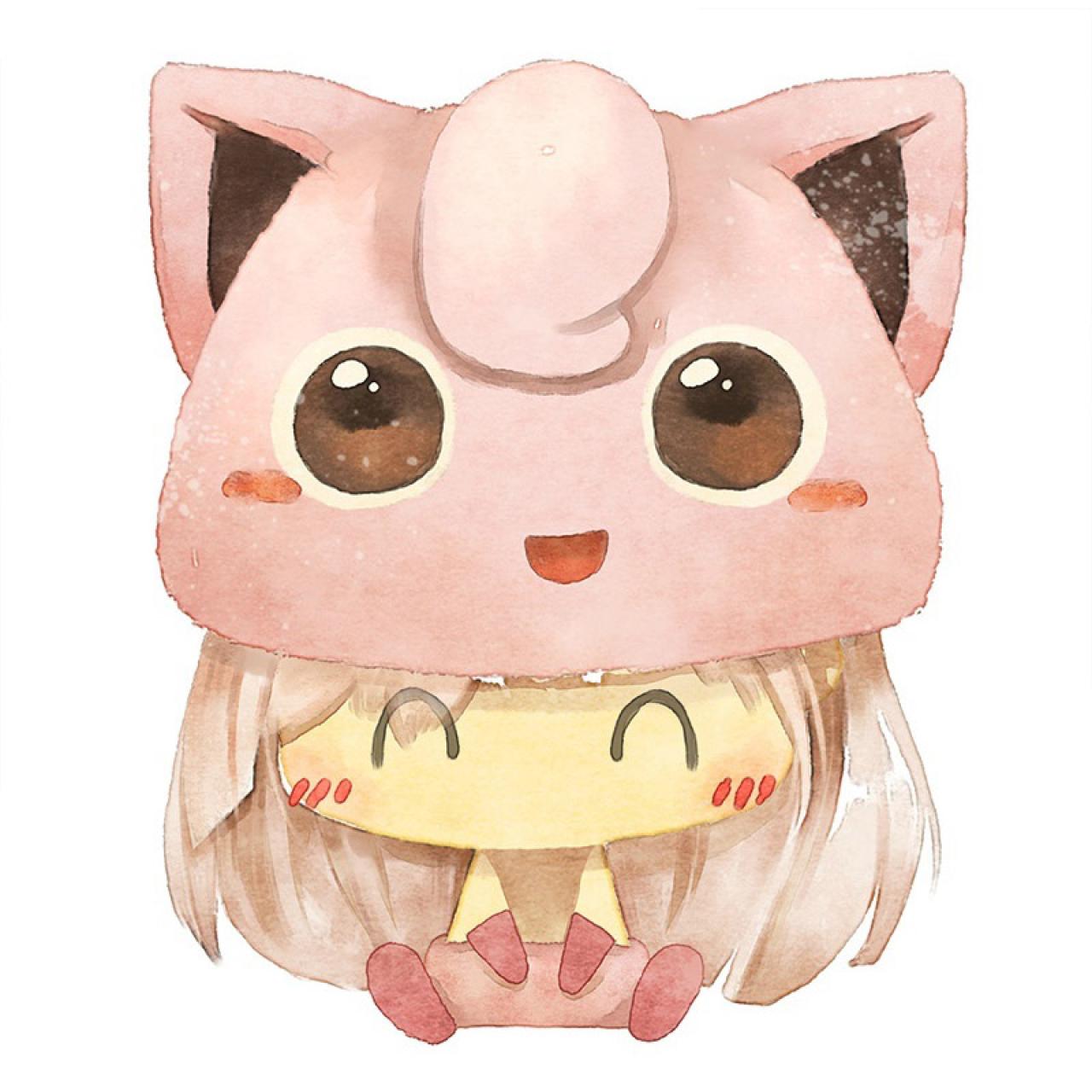 神奇宝贝情侣头像女用：胖丁